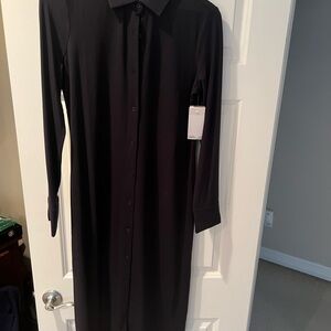 Nordstroms Navy Women’s Long Sleeve Shirt Dress NWT size Small